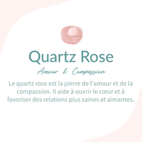 Bague "Douceur d'Amour" en Quartz Rose -  - L'Arbre des Chakras