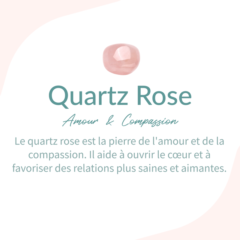 Bague "Douceur d'Amour" en Quartz Rose -  - L'Arbre des Chakras