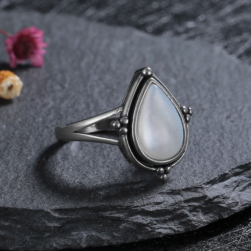 Bague &quot;Douceur de Nacre&quot; en Argent -  - L&#39;Arbre des Chakras