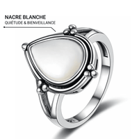 Bague "Douceur de Nacre" en Argent -  - L'Arbre des Chakras