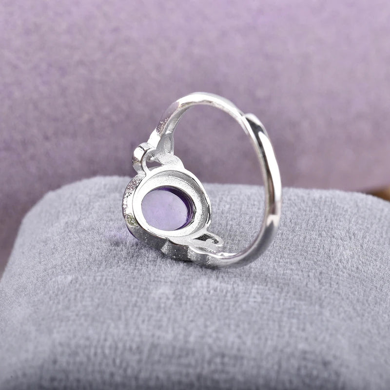 Bague &quot;Harmonie Purificatrice&quot; en Améthyste -  - L&#39;Arbre des Chakras