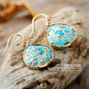 Boucles d'Oreilles en Turquoise -  - L'Arbre des Chakras