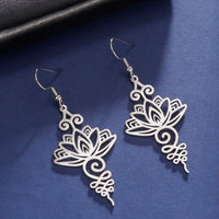 Boucles d'Oreilles "Lotus Unalome" -  - L'Arbre des Chakras