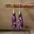 Boucles d'Oreilles Pendantes en Jaspe Violet -  - L'Arbre des Chakras