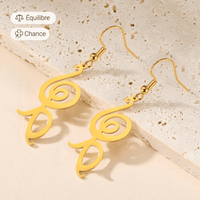 Boucles d'Oreilles Pendantes "Hakuna" - Or - L'Arbre des Chakras