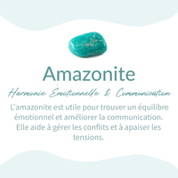 Bracelet Tressé "Cœur" en Amazonite -  - L'Arbre des Chakras