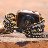 Bracelet Wrap Apple Watch en Labradorite -  - L'Arbre des Chakras