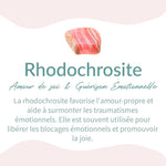 Pendentif "Grâce Intérieure" en Rhodochrosite - - L'Arbre des Chakras