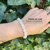 Bracelet "Sensibilité Féminine" en Pierre de Lune -  - L'Arbre des Chakras