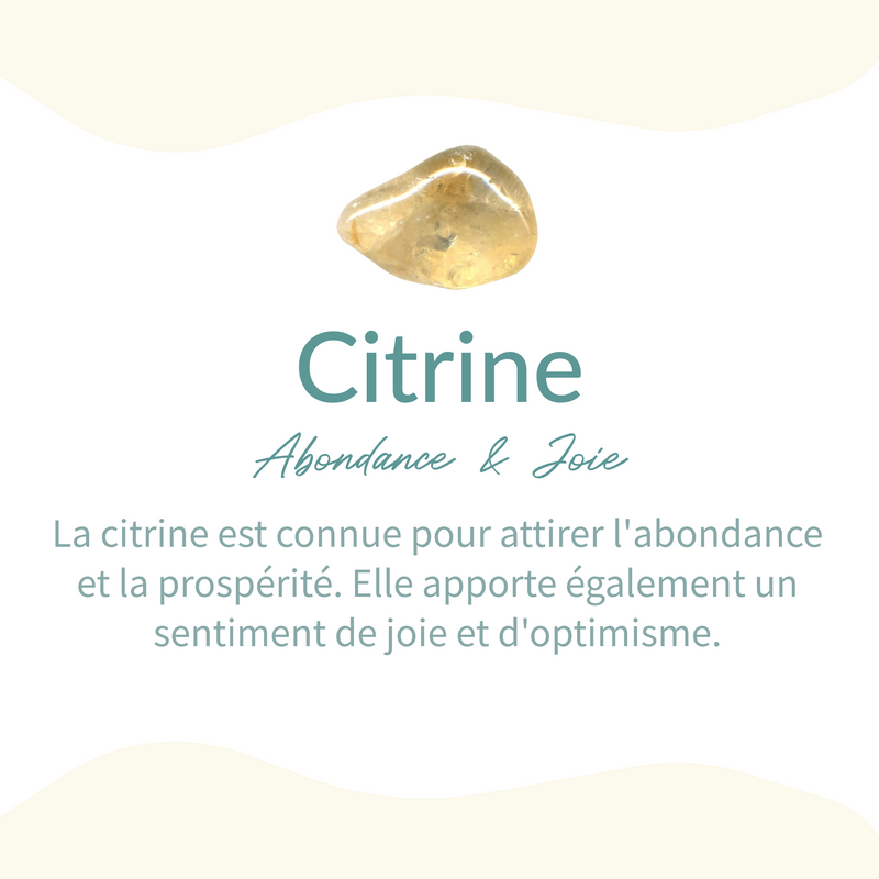 Bracelet &quot;Éclat de Prospérité&quot; en Citrine -  - L&#39;Arbre des Chakras