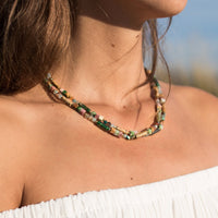 Collier Bohème Chic en Pierres Naturelles -  - L'Arbre des Chakras