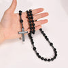 Collier Chapelet en Perles d'Onyx Noir Mat -  - L'Arbre des Chakras