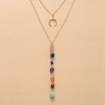 Collier Double "Cascade des 7 Chakras" -  - L'Arbre des Chakras