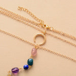 Collier Double "Cascade des 7 Chakras" -  - L'Arbre des Chakras