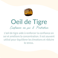 Collier "Énergie Terre & Feu" en Pierre de Lave & Oeil de Tigre -  - L'Arbre des Chakras