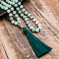 Collier Mala Premium "Paix Intérieure" en Jade de Birmanie -  - L'Arbre des Chakras