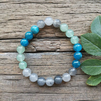 Collier Mala "Transformation" en Apatite, Aventurine Verte & Labradorite -  - L'Arbre des Chakras