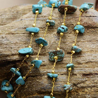 Collier Pépite en Turquoise -  - L'Arbre des Chakras