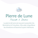 Pendentif "Douceur d’Âme" en Pierre de Lune - - L'Arbre des Chakras