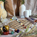 Fleur de Vie Harmonisante en Bois Naturel -  - L'Arbre des Chakras