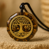 Pendentif Orgonite "Arbre des Possibles" - - L'Arbre des Chakras