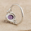 Bague "Harmonie Purificatrice" en Améthyste -  - L'Arbre des Chakras