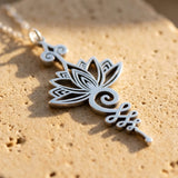 Pendentif "Lotus Unalome" - Argent - L'Arbre des Chakras