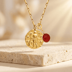 Pendentif "Signe & Énergie" avec Pierre Associée - Verseau - L'Arbre des Chakras