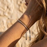 Bracelet "Vœu Tibétain" en Perles Facettées - - L'Arbre des Chakras