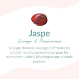 Boucles d’Oreilles Pendantes en Jaspe Rouge -  - L'Arbre des Chakras