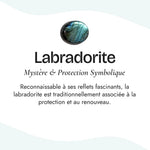 Bague Réglable “Aura Protégée” en Labradorite - - L'Arbre des Chakras