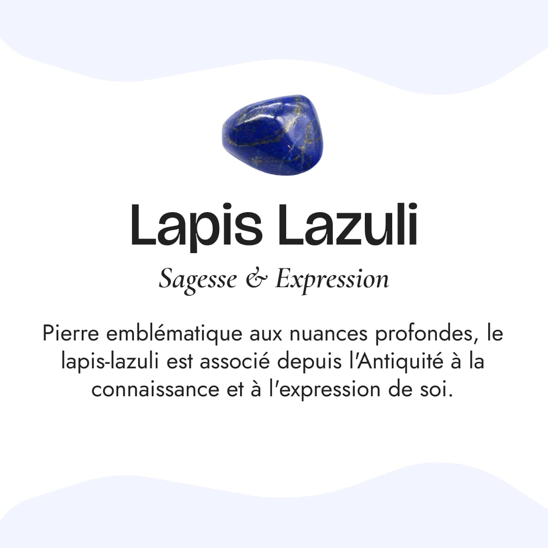 Pendentif Goutte “Œil de Sérénité” en Lapis Lazuli - - L'Arbre des Chakras