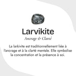 Bracelet "Force Intérieure" en Larvikite - - L'Arbre des Chakras