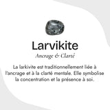 Bracelet "Force Intérieure" en Larvikite - - L'Arbre des Chakras