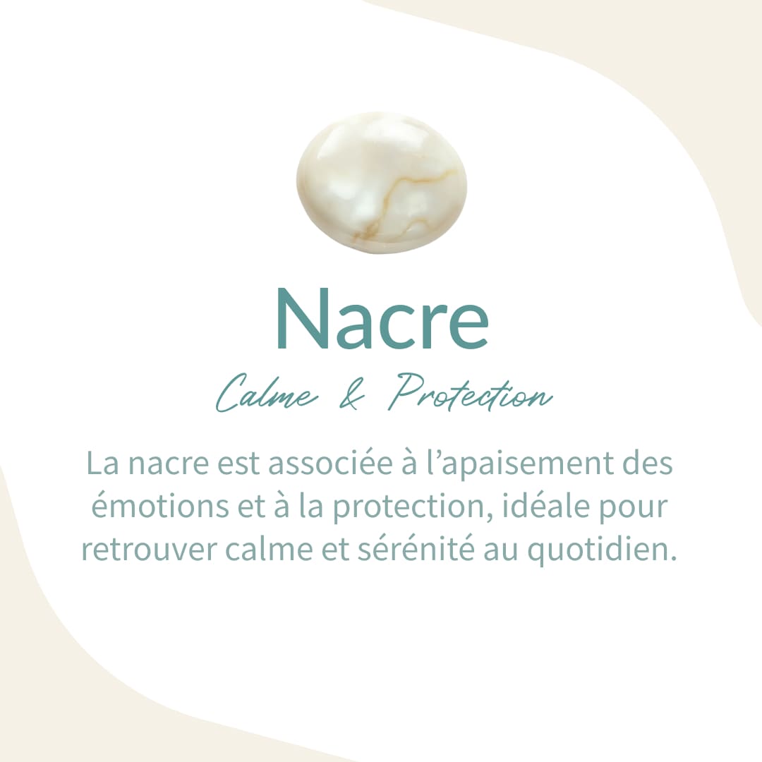 Pendentif Trèfle "Éclat de Chance" en Nacre - - L'Arbre des Chakras