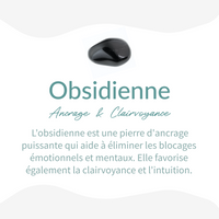 Pendentif "Protection" en Obsidienne Noire -  - L'Arbre des Chakras