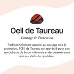 Bracelet Premium "Flamme Ardente" en Grenat, Œil de Taureau & Obsidienne noire - - L'Arbre des Chakras