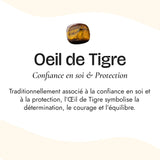 Bague “Mandala Protecteur” en Œil de Tigre - - L'Arbre des Chakras
