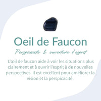 Bracelet "Ange Gardien" en Oeil de Faucon -  - L'Arbre des Chakras