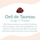 Bracelet "Bouclier Terrestre" en Œil de Taureau - - L'Arbre des Chakras