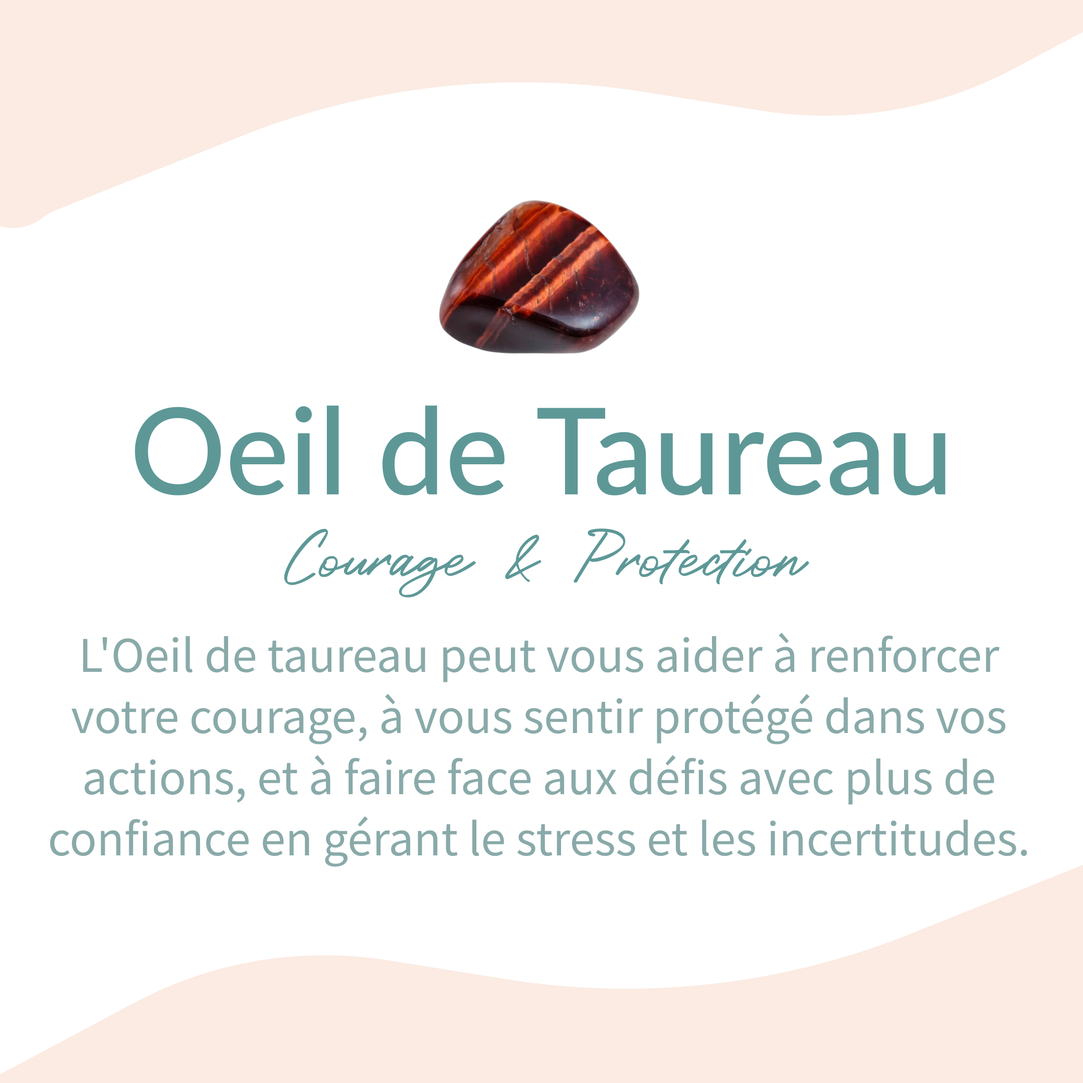 Bracelet "Bouclier Terrestre" en Œil de Taureau - - L'Arbre des Chakras