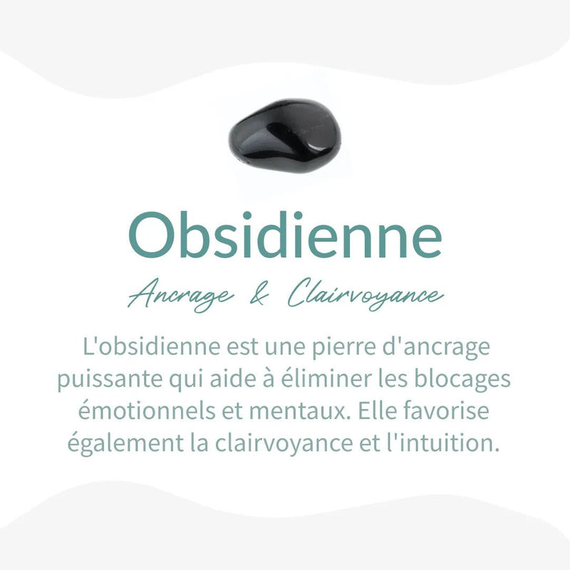 Orgonite "Protection Énergétique Amplifiée" en Obsidienne -  - L'Arbre des Chakras