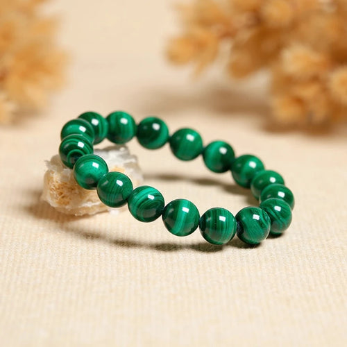 Bracelet "Purification" en Malachite Véritable -  - L'Arbre des Chakras