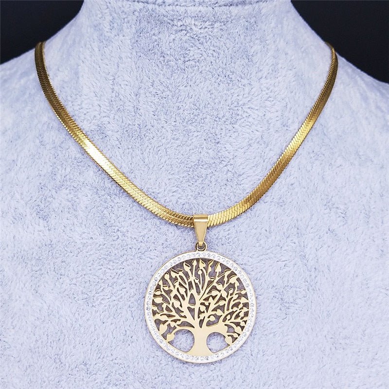 Pendentif Arbre de Vie Scintillant -  - L'Arbre des Chakras