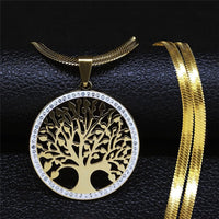 Pendentif Arbre de Vie Scintillant -  - L'Arbre des Chakras