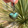 Pendentif Coeur en Labradorite -  - L'Arbre des Chakras