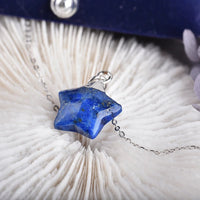 Pendentif Étoile en Lapis Lazuli -  - L'Arbre des Chakras