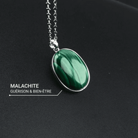 Pendentif "Guérison" en Malachite -  - L'Arbre des Chakras