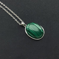 Pendentif "Guérison" en Malachite -  - L'Arbre des Chakras