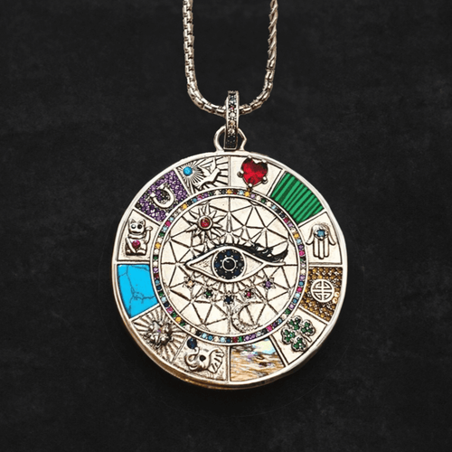 Pendentif Horus - Amulette Symboles Porte-Bonheur Magiques - 53cm - L'Arbre des Chakras